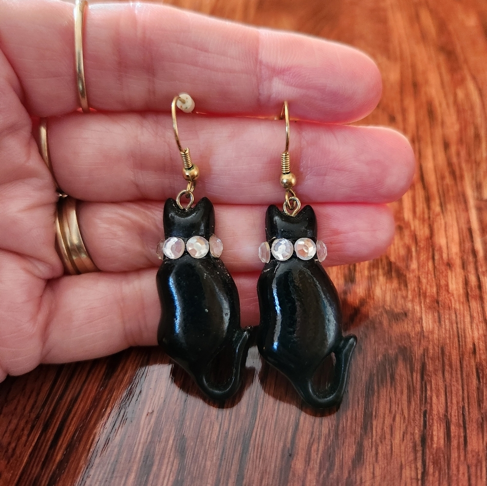 Black Cat Earrings